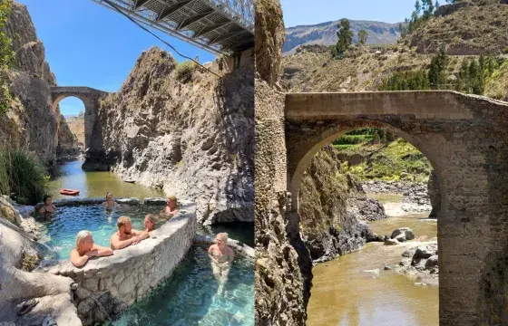 Colca Canyon and Hot Springs Peru portrait | Peruvian Sunrise Colca Canyon and Hot Springs Peru portrait | Peruvian Sunrise