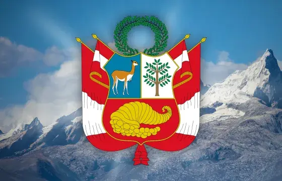 Peruvian Coat of Arms portrait | Peruvian Sunrise Peruvian Coat of Arms portrait | Peruvian Sunrise