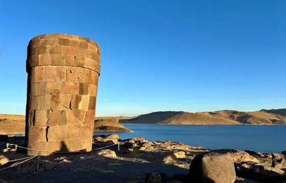 Chullpas Sillustani Peru portrait | Peruvian Sunrise Chullpas Sillustani Peru portrait | Peruvian Sunrise