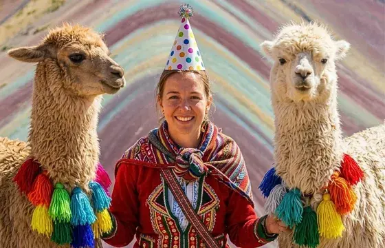 Birthday trip to Peru portrait | Peruvian Sunrise Birthday trip to Peru portrait | Peruvian Sunrise